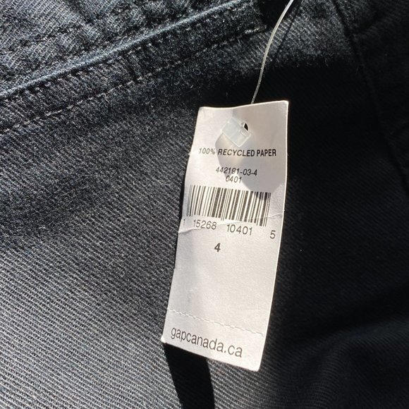 GAP High Rise Wide-Leg Crop Chino in Black - Picture 2 of 7